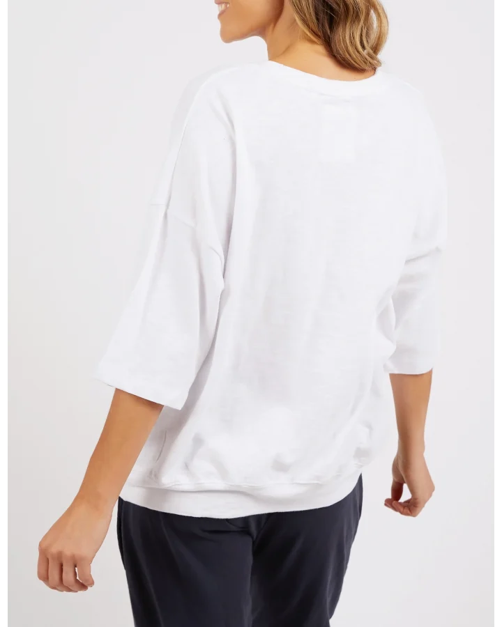 Maizie Sweat White