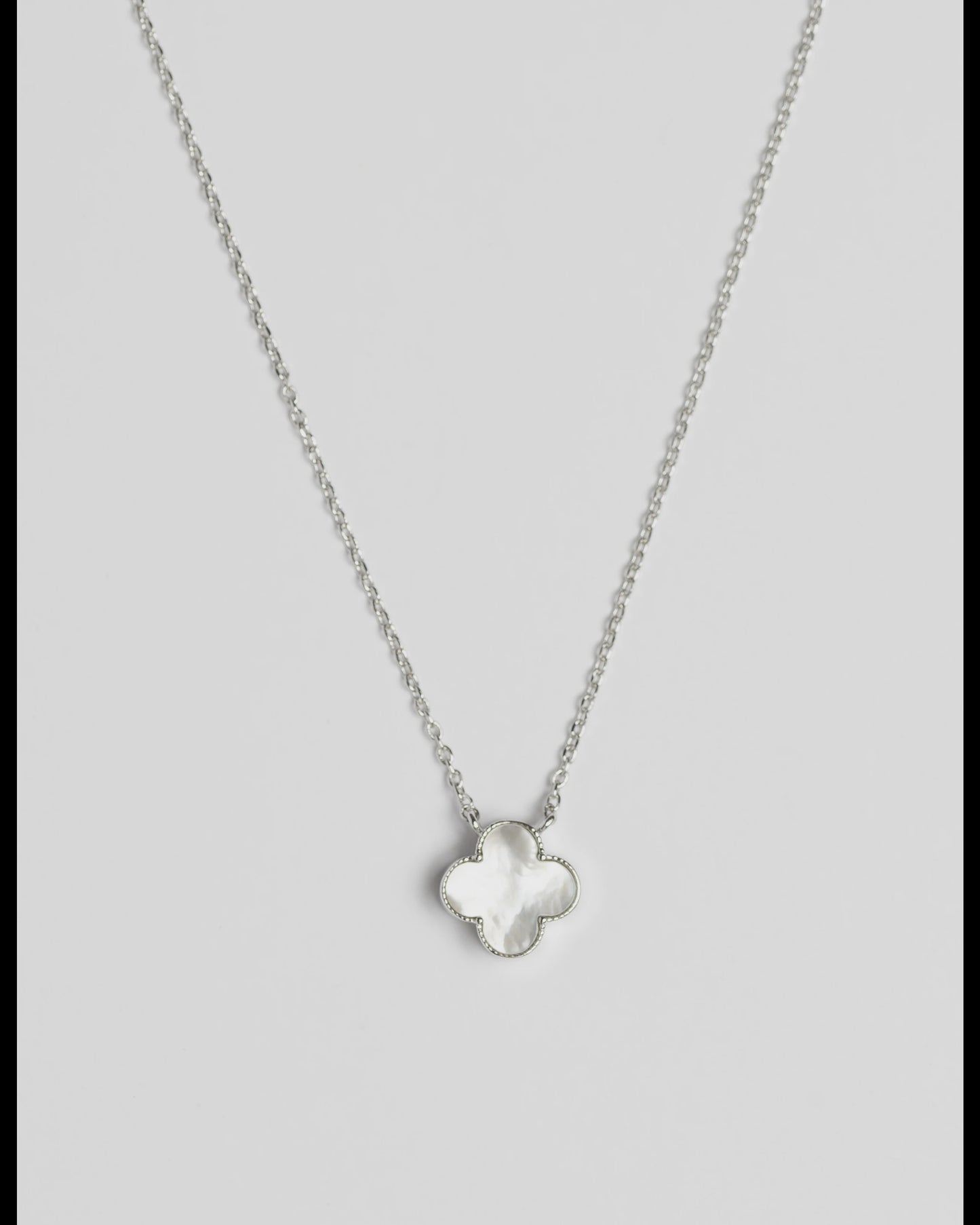Mother of Pearl Clover Necklace