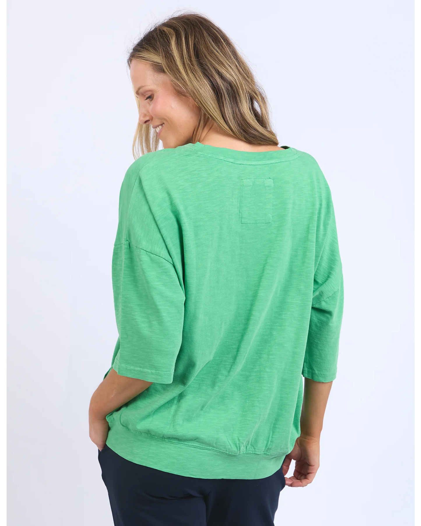 Maizie Vee Neck Greenbriar