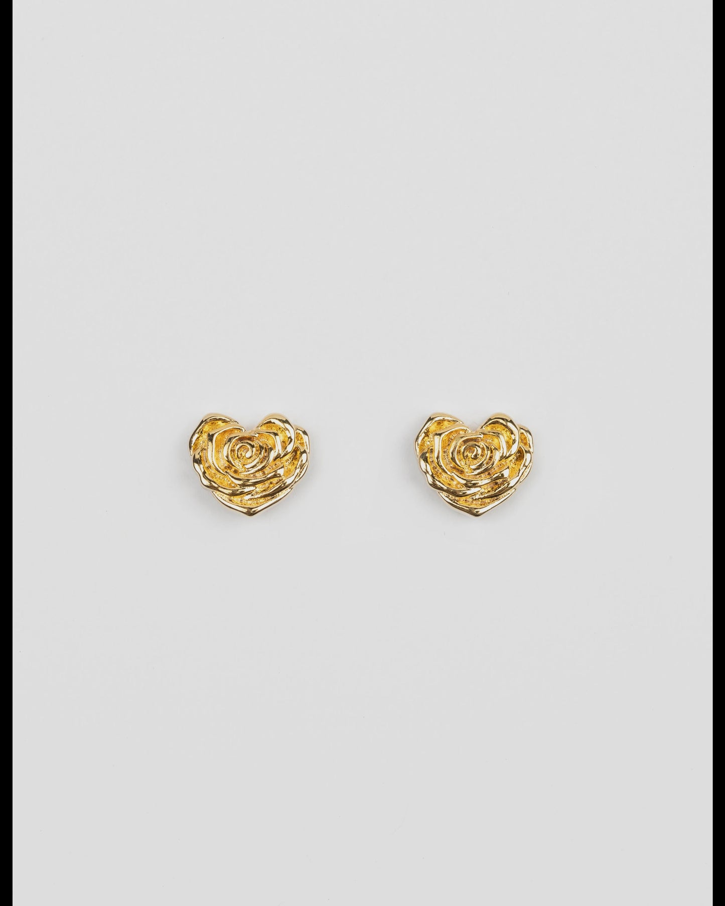Heart Flower Studs