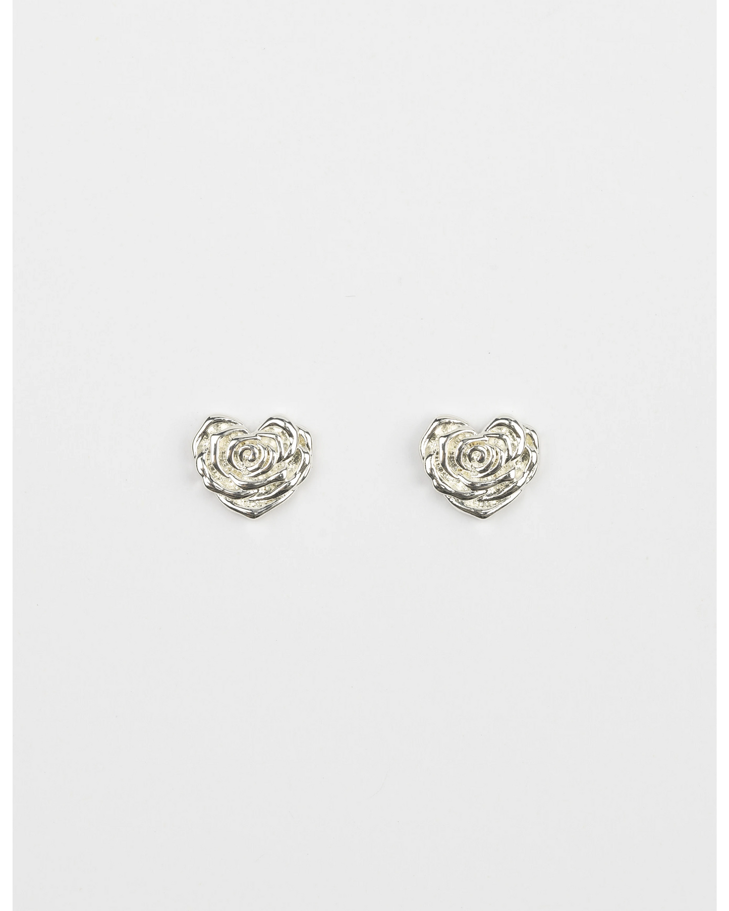 Heart Flower Studs