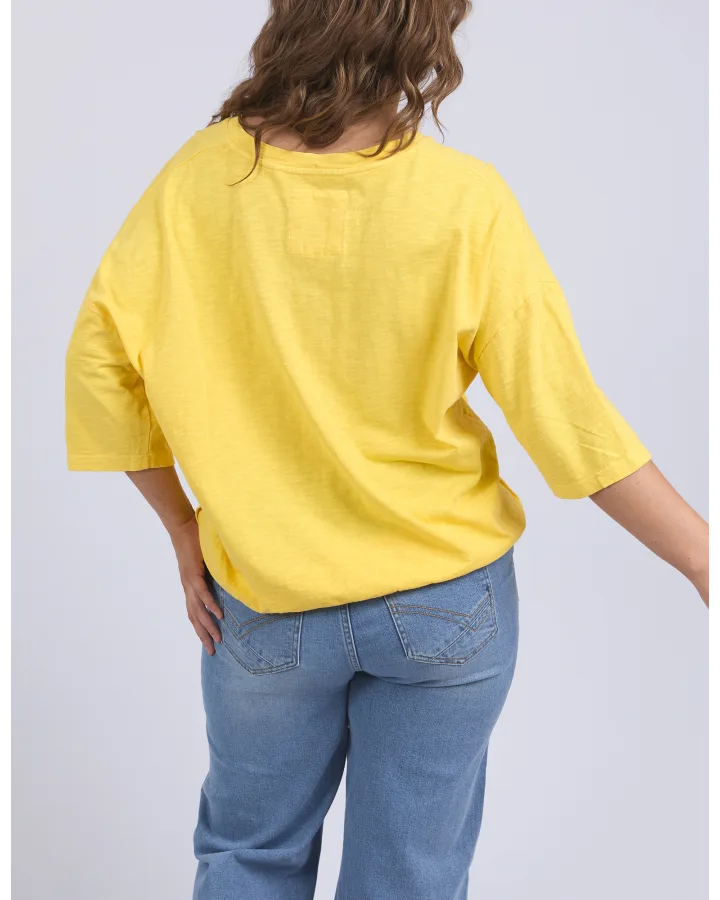 Maizie Vee Neck Sweat Lemon