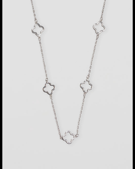 Cutout Flower Necklace