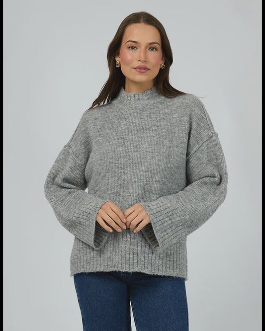 Suki Knit Grey Marle