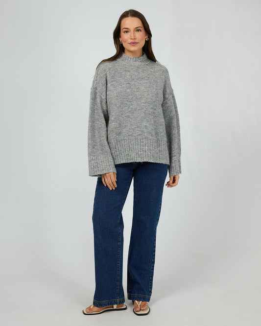 Suki Knit Grey Marle