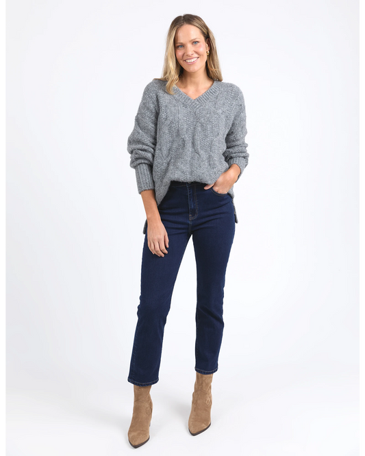 Tallulah Cable Knit Charcoal