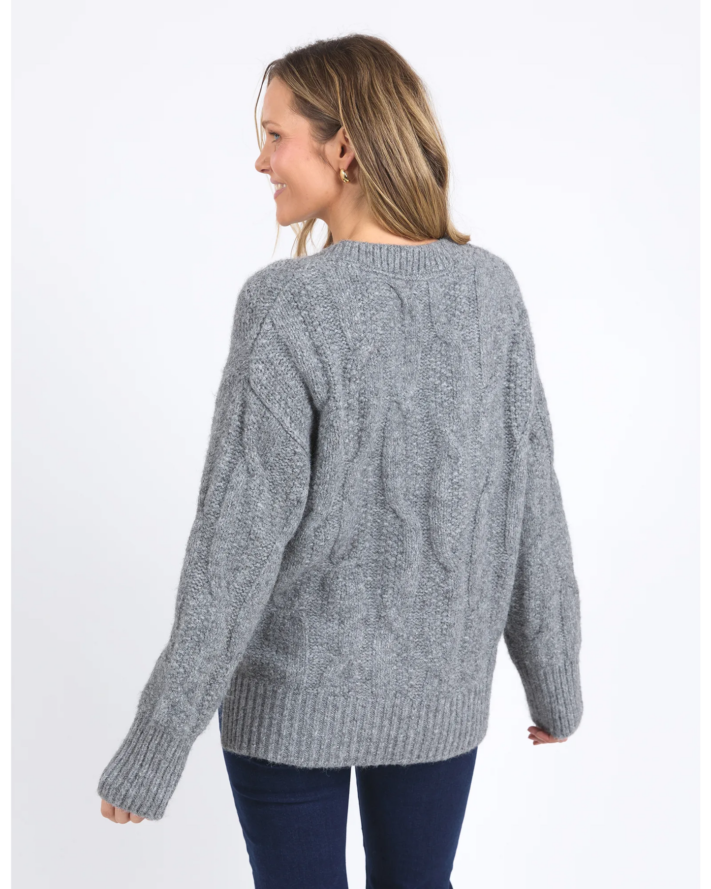 Tallulah Cable Knit Charcoal