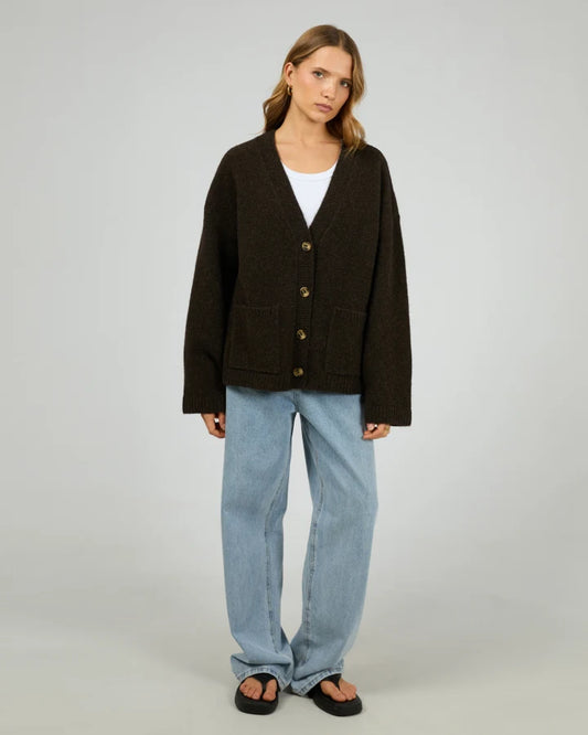 Willow Knit Cardigan Chocolate