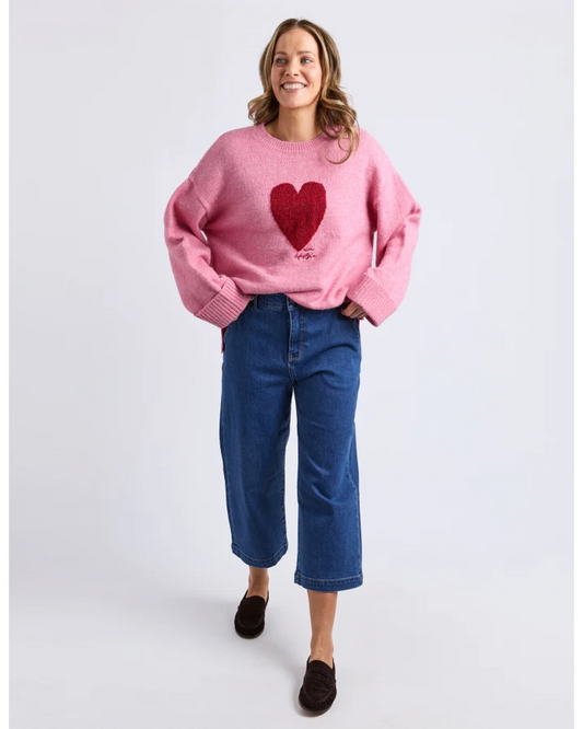 Intersia Heart Knit