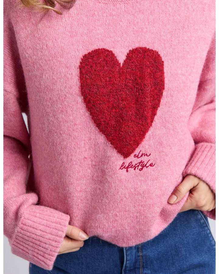 Intersia Heart Knit