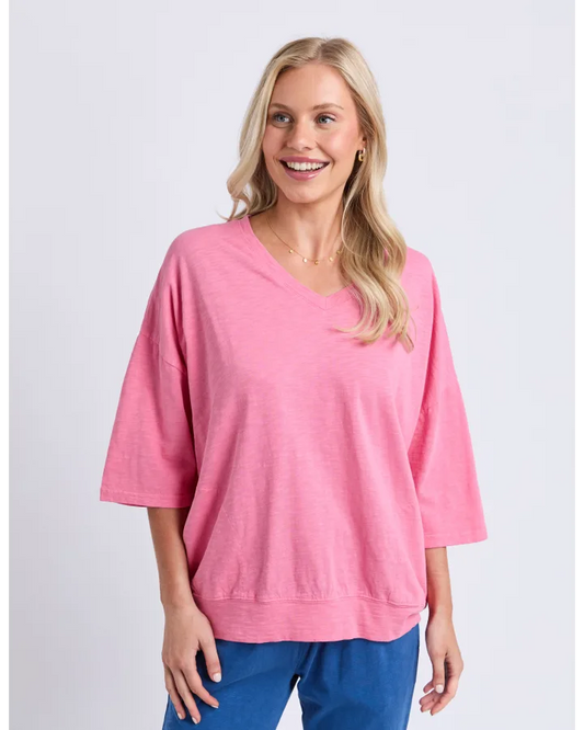Maizie Vee Neck Pink Lemonade