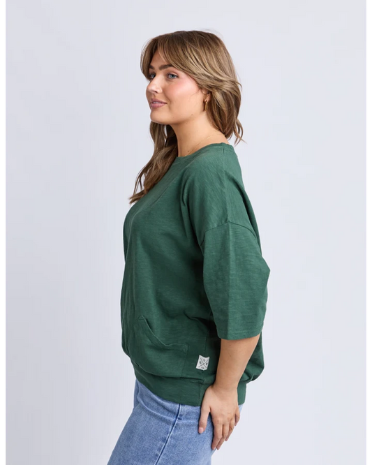 Maizie Sweat Winter Green