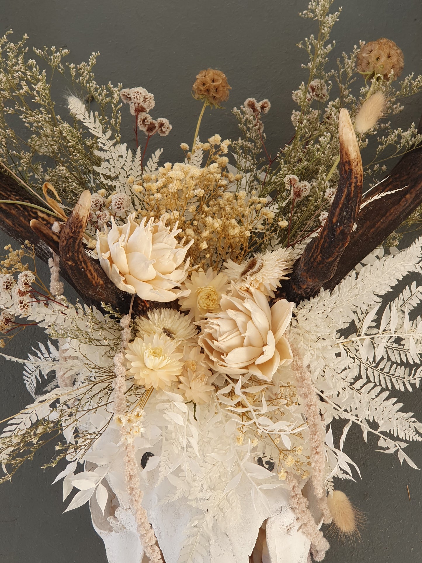 Antlers with Flowers