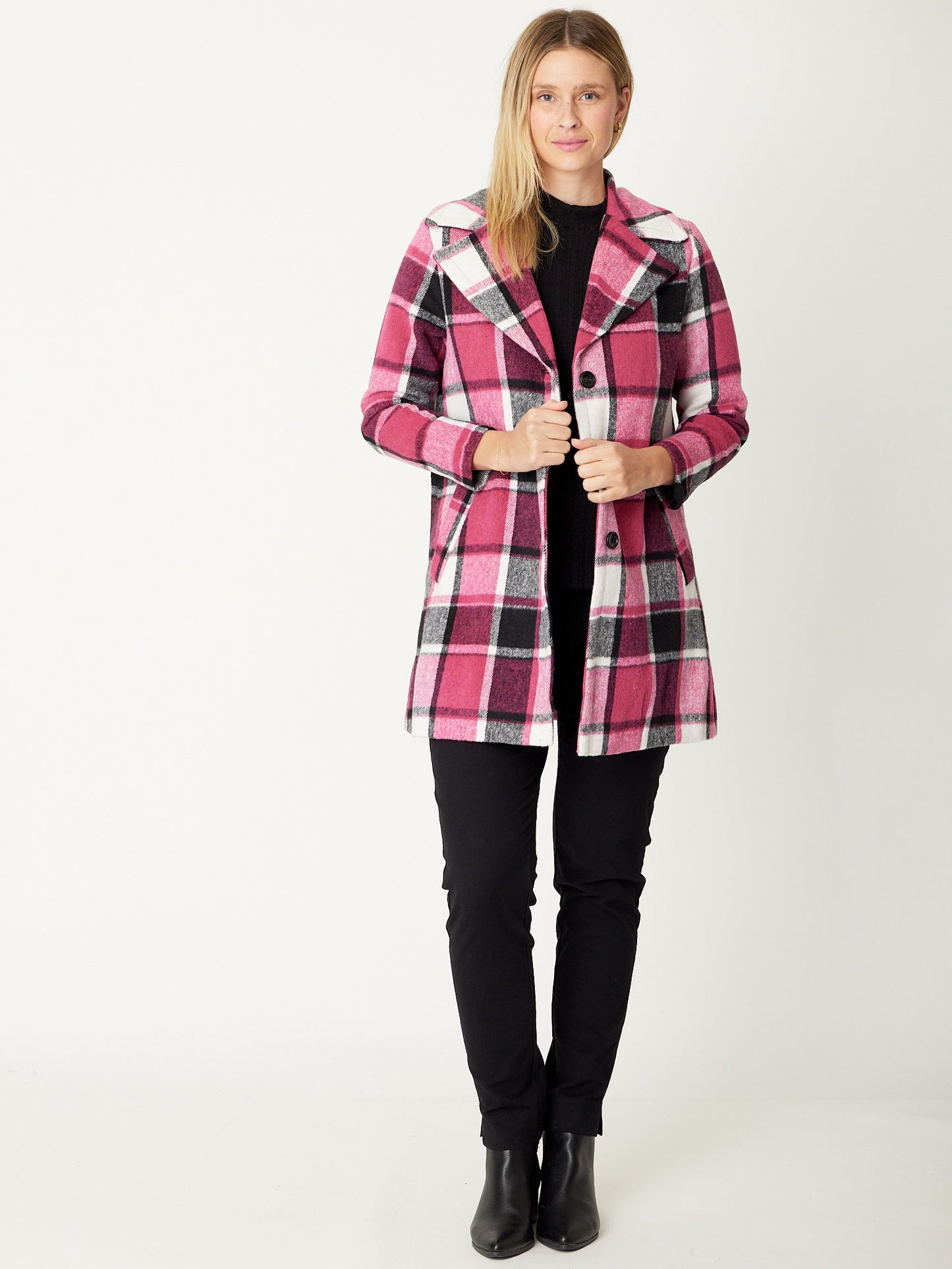 Pink Check Coat