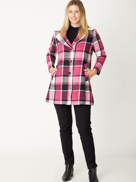 Pink Check Coat