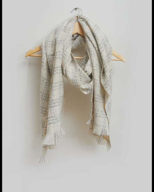 Lurex Check Scarf