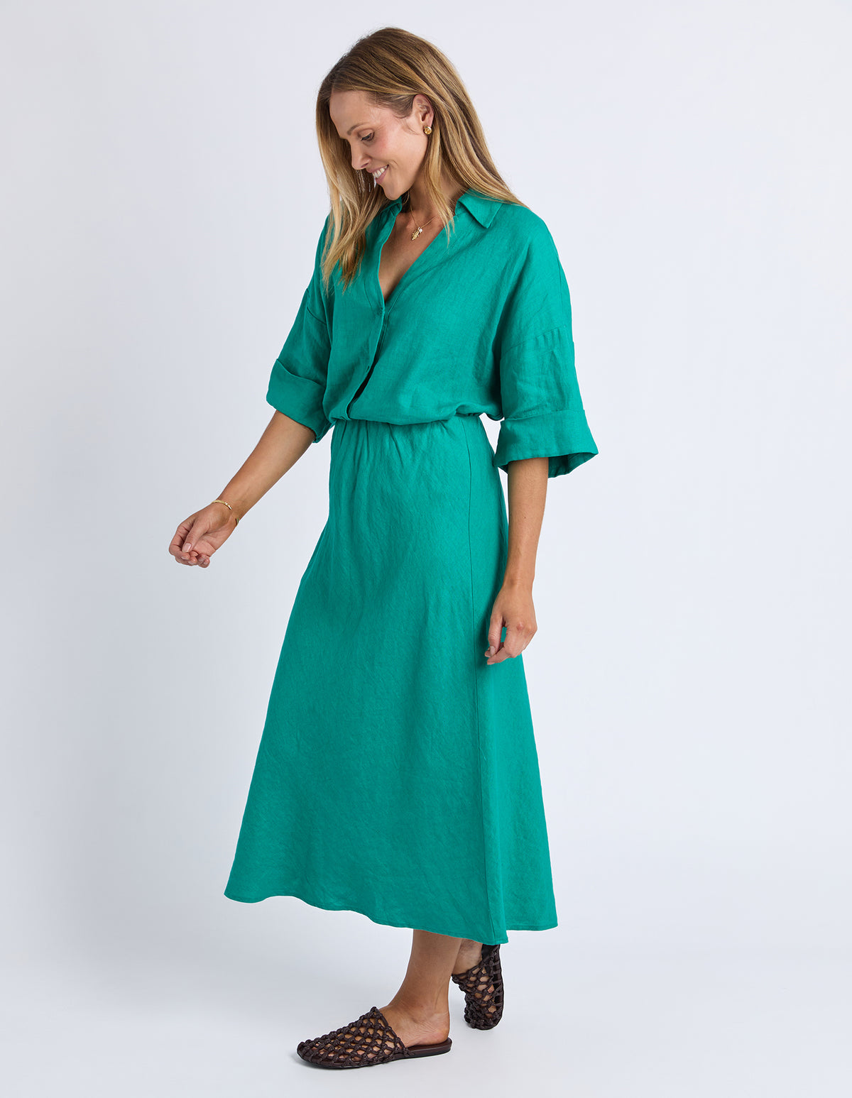 Line Holiday Skirt Irish Green