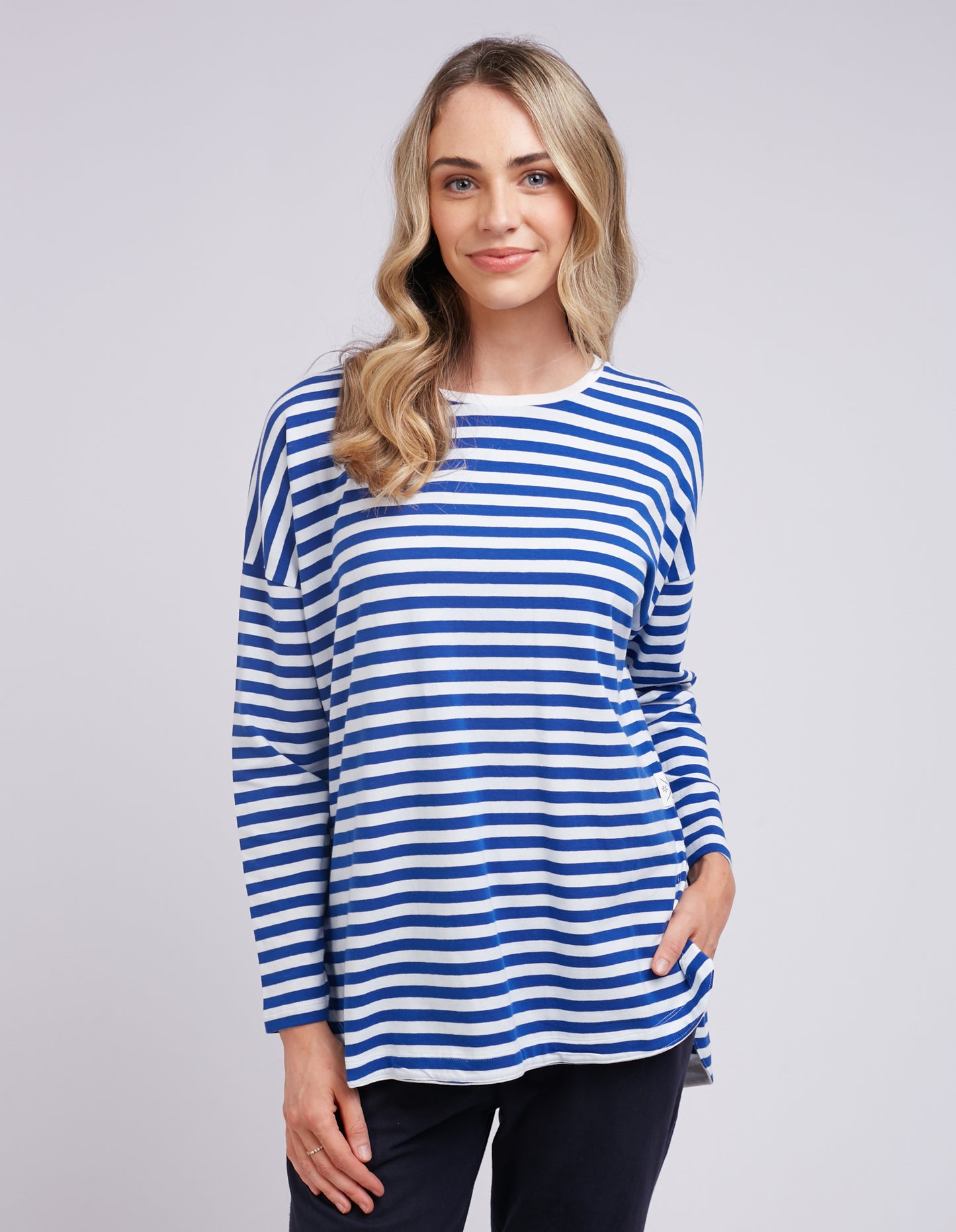 Lauren Cobalt Stripe Tee