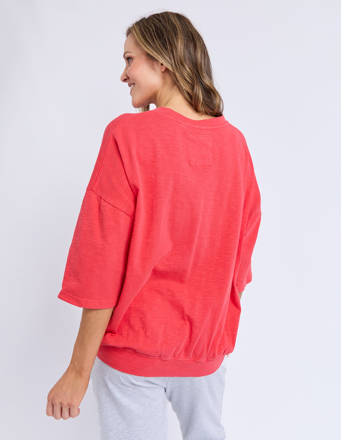 Maizie Sweat Vee Neck Cayenne