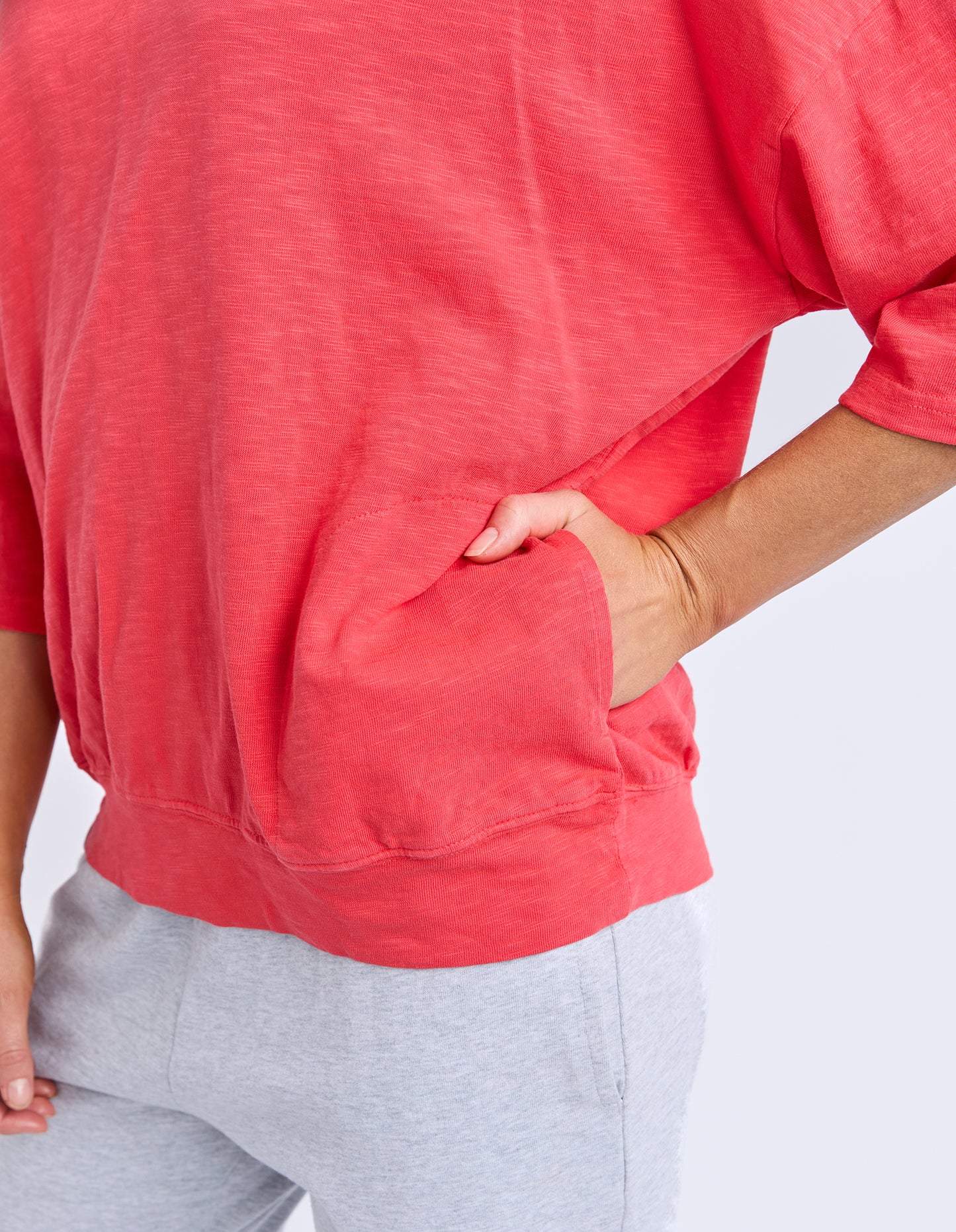 Maizie Sweat Vee Neck Cayenne