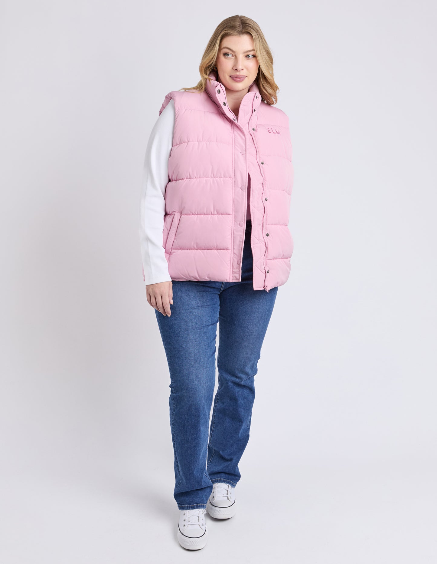 Core Puffer Vest Soft Pink