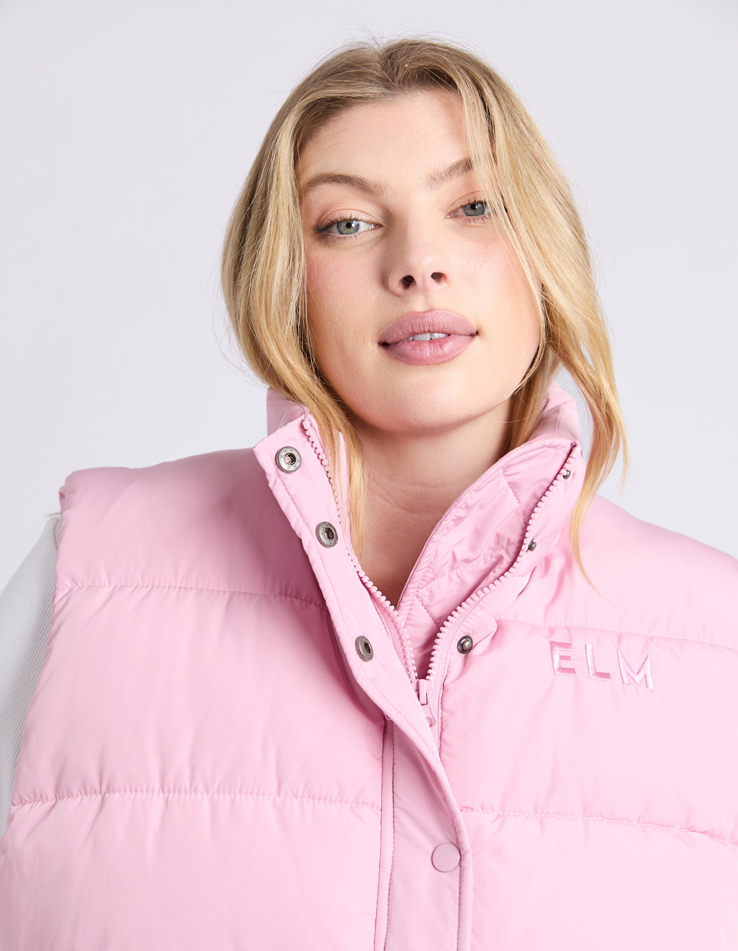 Core Puffer Vest Soft Pink