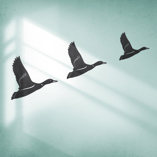Flying Duck Metal Art
