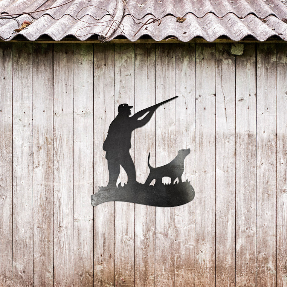 Duck Hunting Metal Art