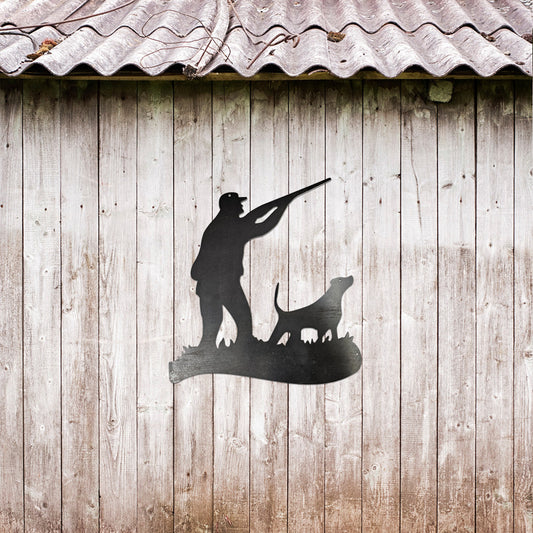 Duck Hunting Metal Art