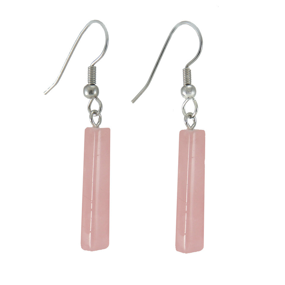 Gemstone Bar Earrings