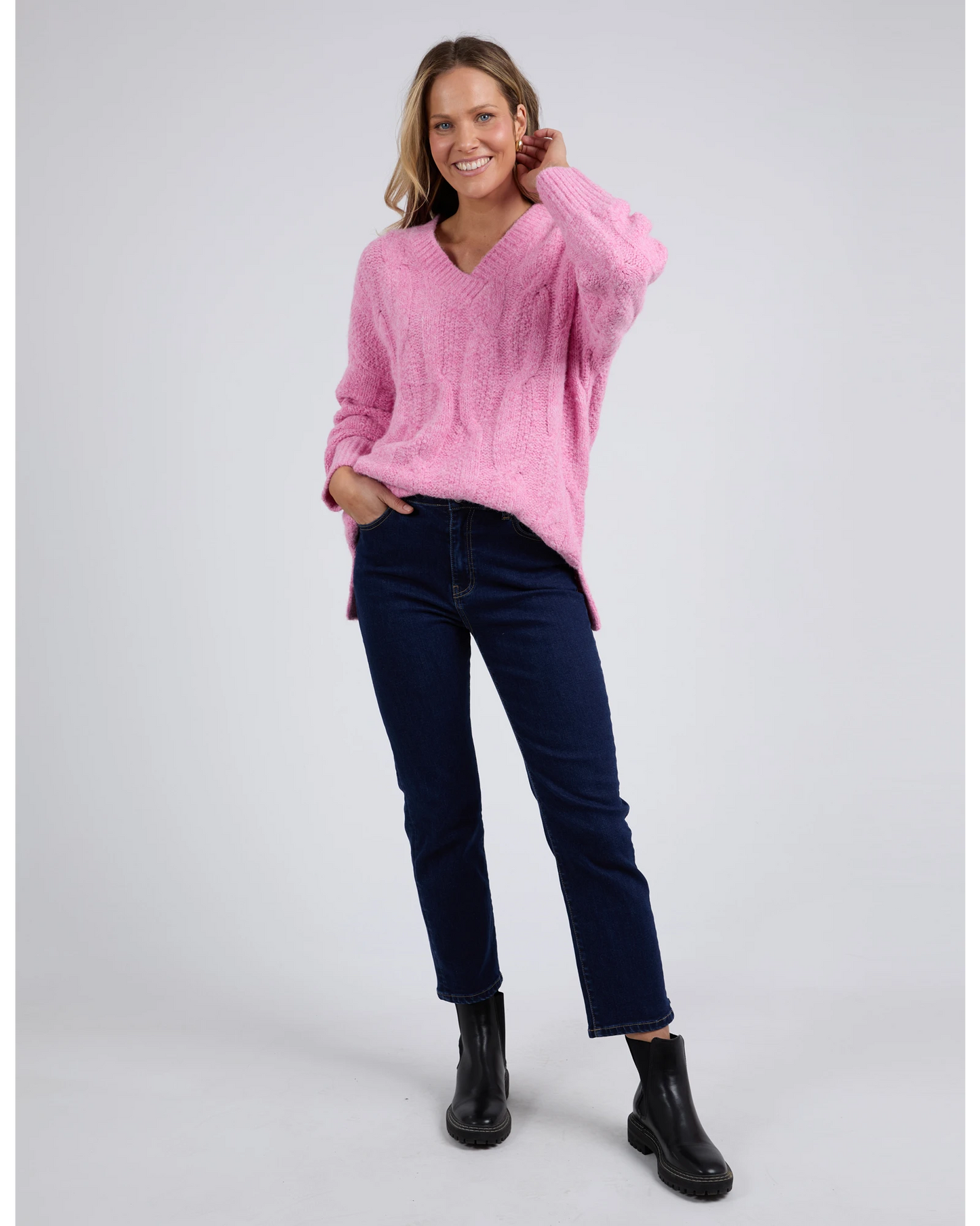 Tallulah Knit Pink Geranium