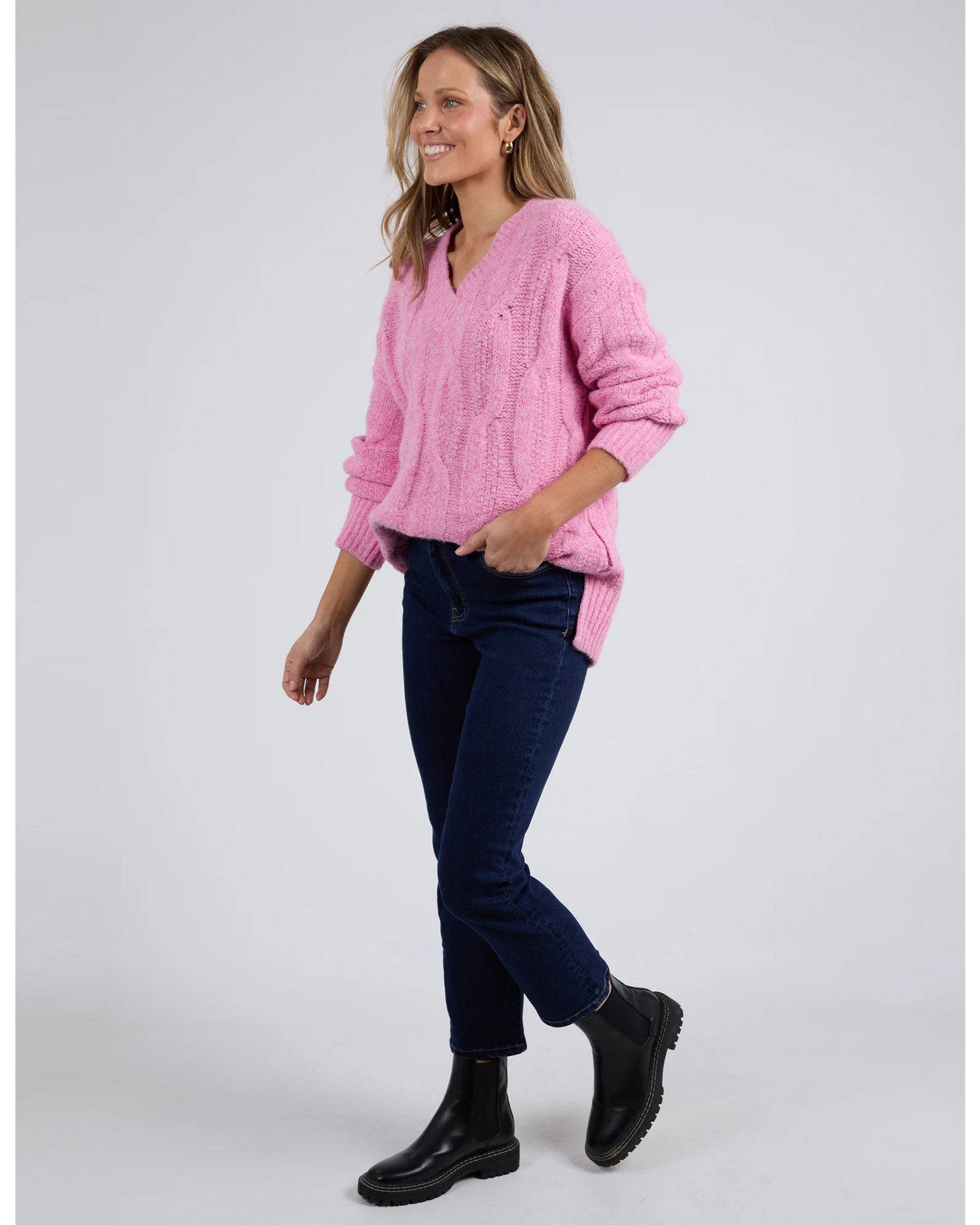 Tallulah Knit Pink Geranium