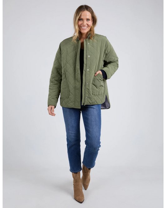 Miley Quilted Jacket - Clover
