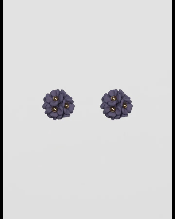 Flower Ball Earrings