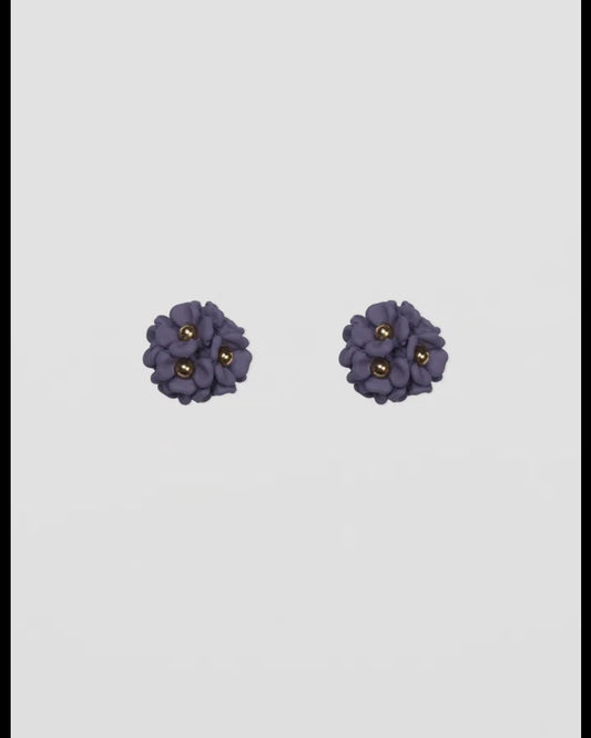 Flower Ball Earrings