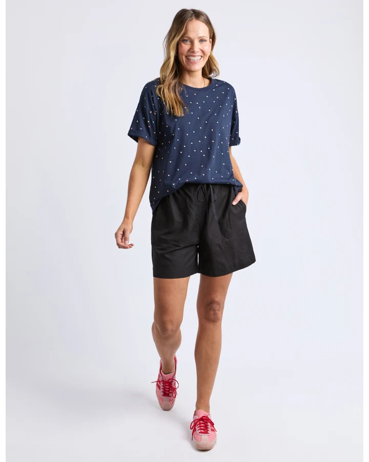 Festive Spot Tee Navy