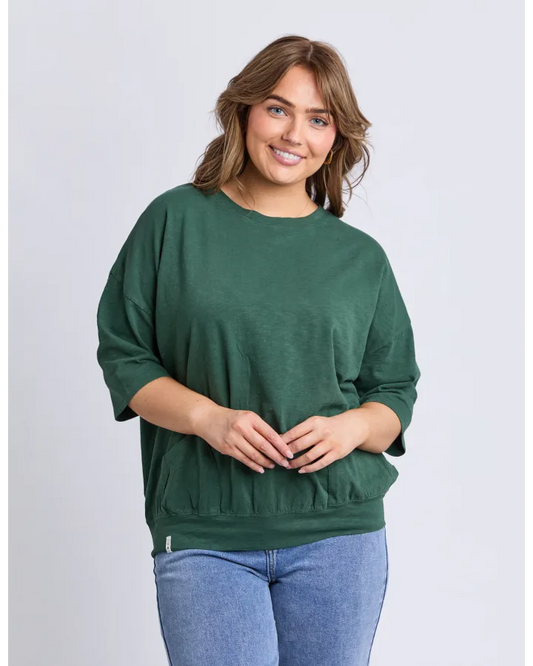 Maizie Sweat Winter Green