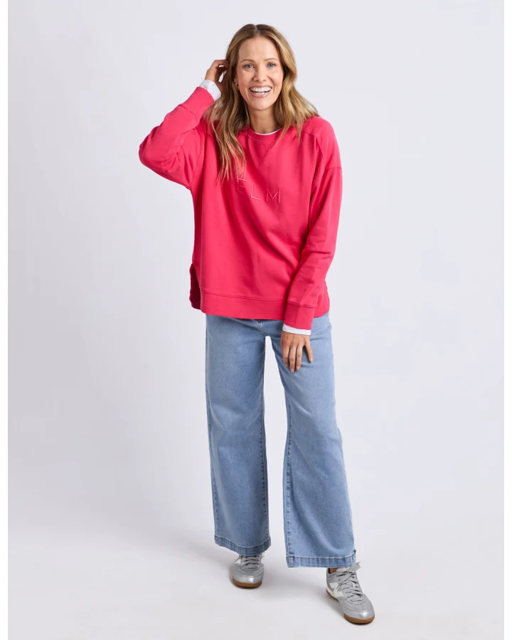 Established Crew Dark Pink