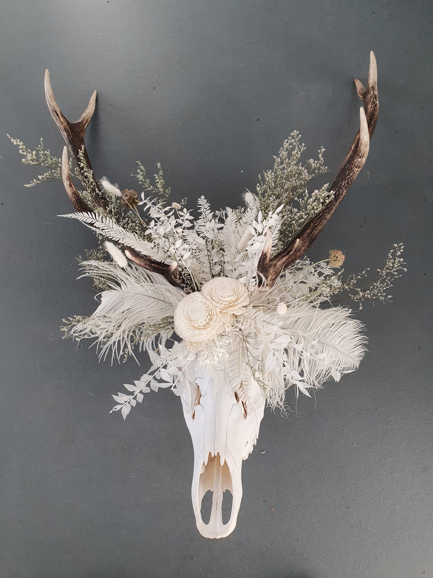 Antlers with Flowers