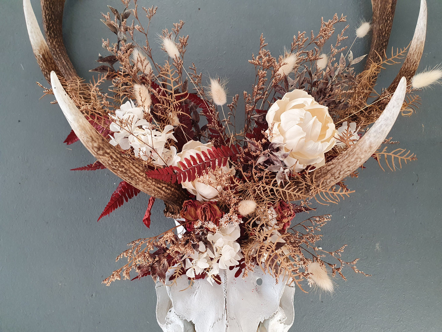 Antlers with Flowers