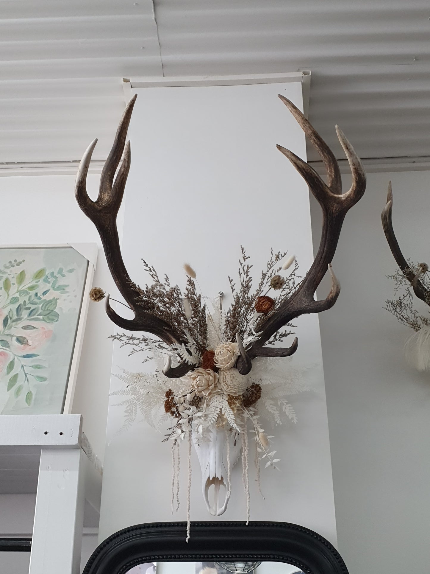 Antlers with Flowers