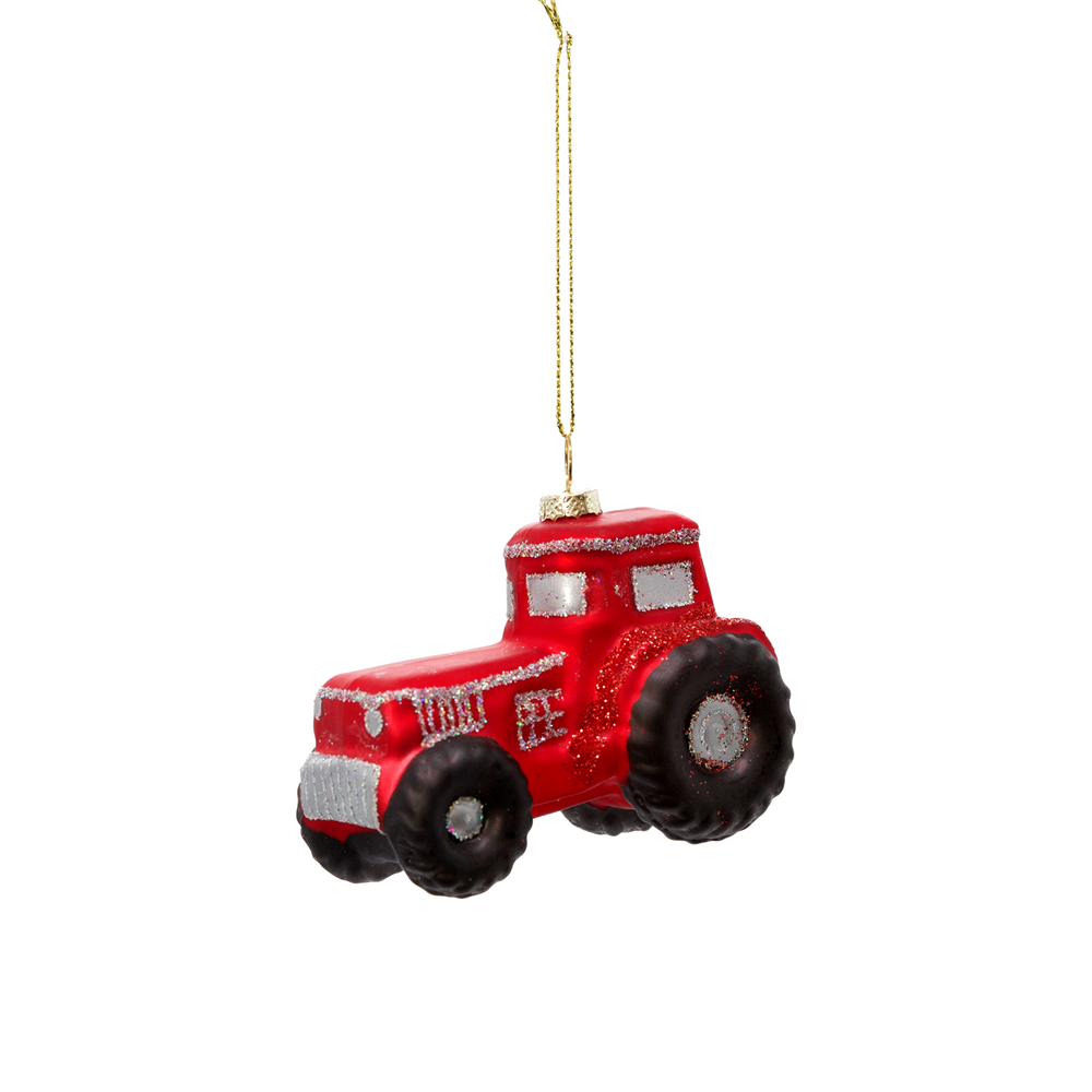 Glass Kiwi Christmas Decoration