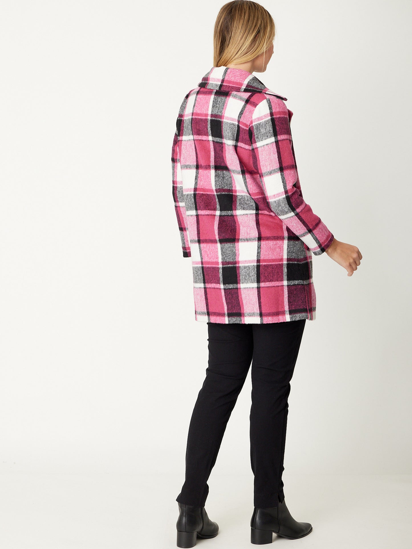 Pink Check Coat