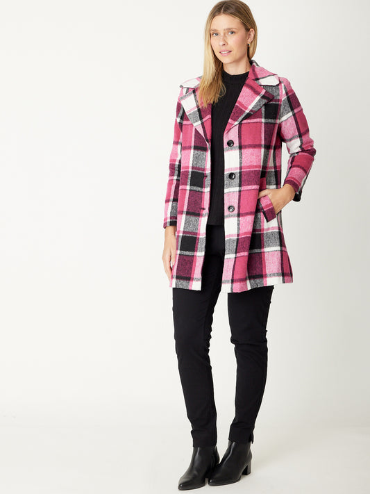 Pink Check Coat