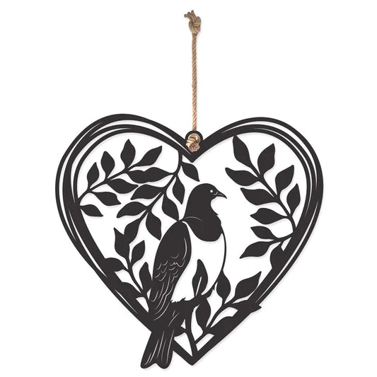 Native Bird Hanging Heart