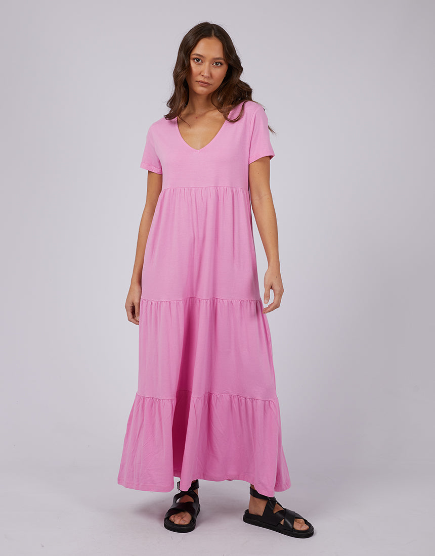 Lola Tiered Dress Pink