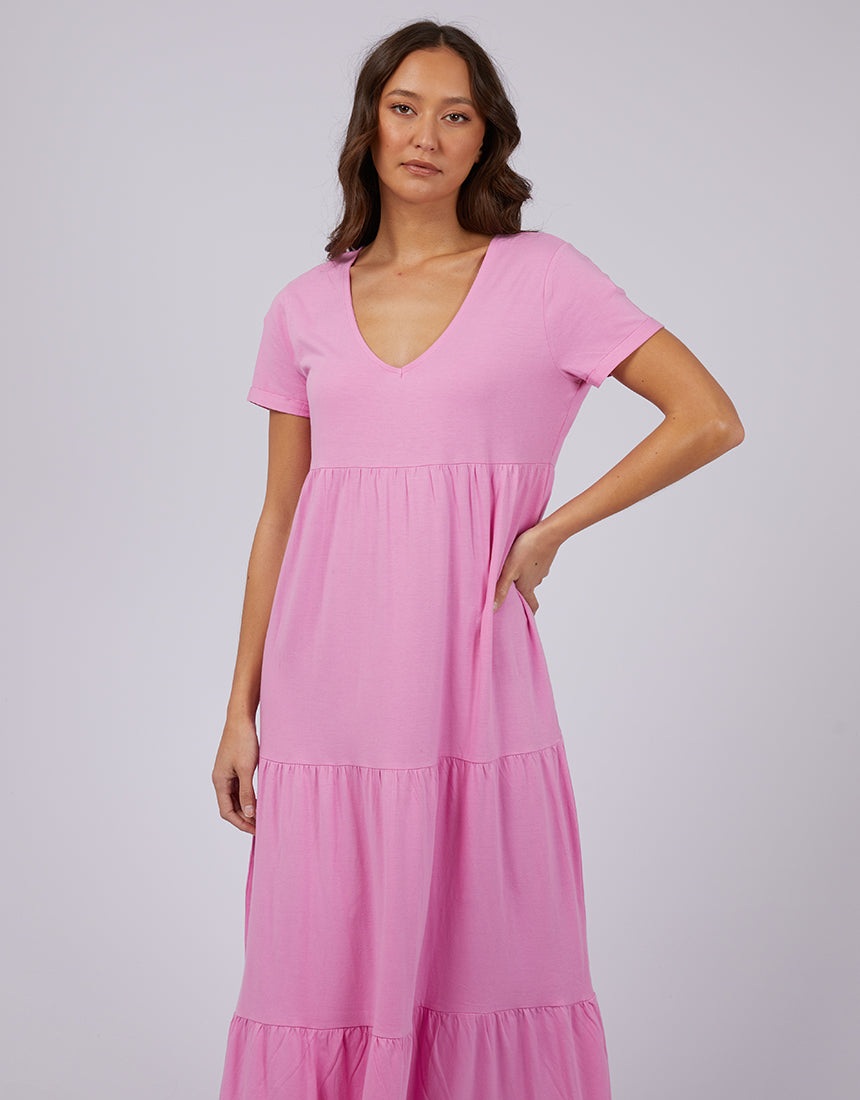 Lola Tiered Dress Pink