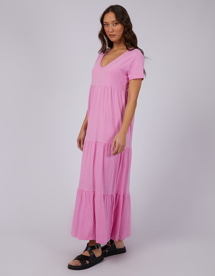 Lola Tiered Dress Pink