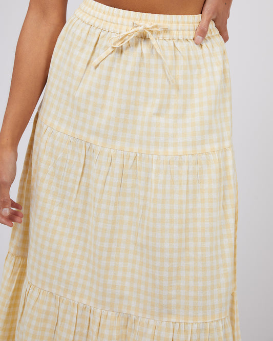 Bailey Maxi Skirt Lemon