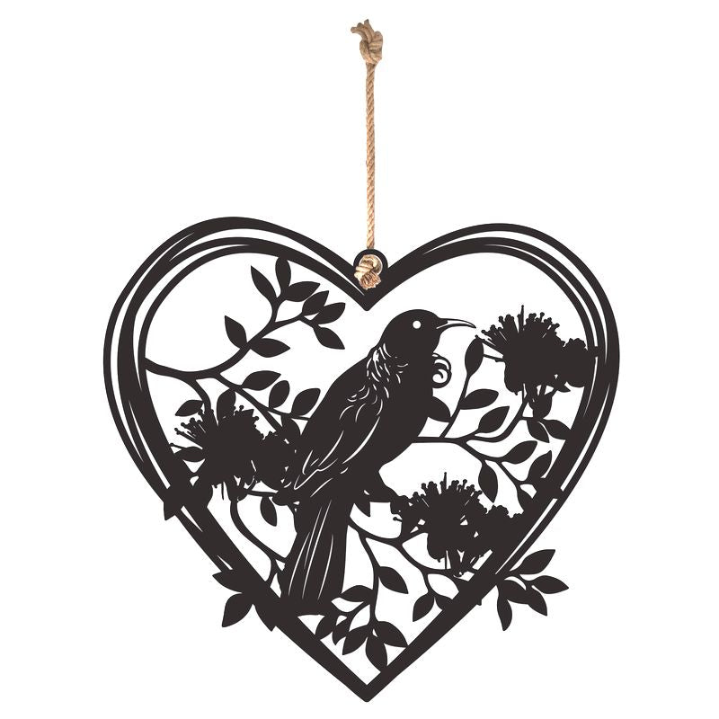 Native Bird Hanging Heart